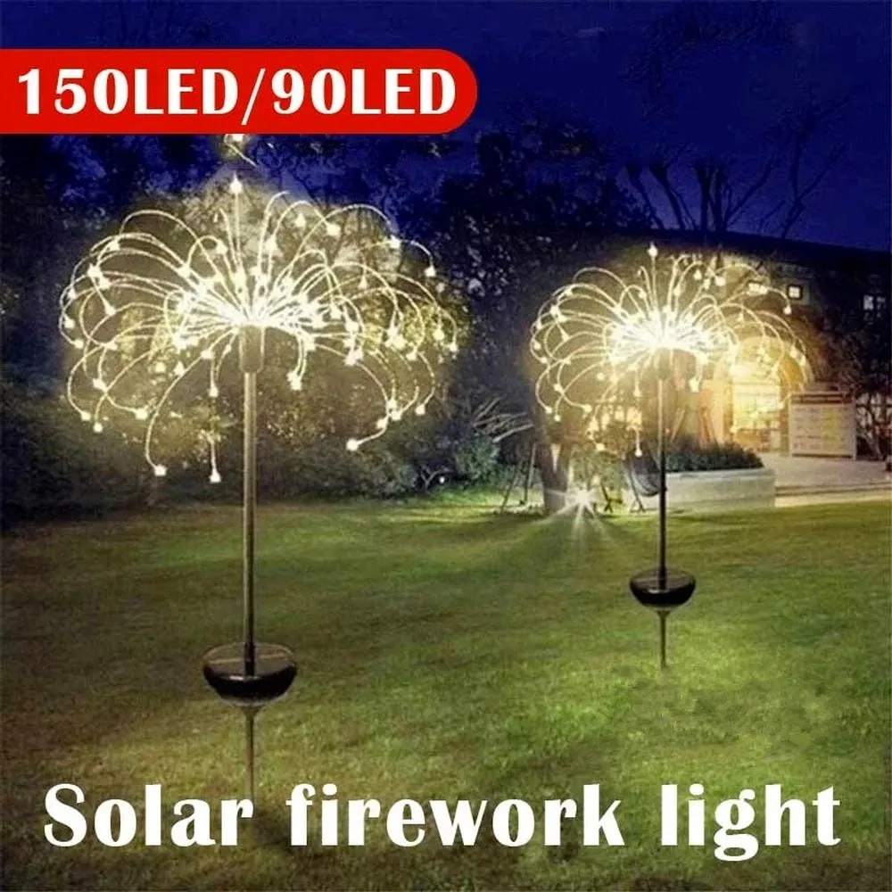 90/150 LED Solar Firework Lights Outdoor Waterproof Fireworks Trees for Walkway Patio Lawn Backyard,Christmas Party Decoration
90/150 LED Solar Firework Lights Outdoor Waterproof Fireworks Trees for Walkway Patio Lawn Backyard,Christmas Party Decoration