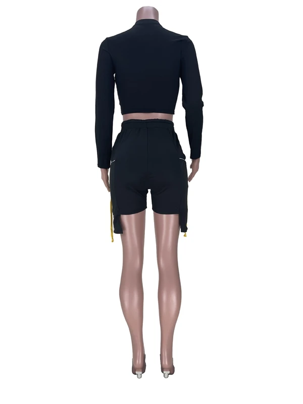 Trendy Autumn Two Piece Set Women Sexy Webbing Matching T-shirt Crop Top+Shorts Sets Club Outfits Sports Streetwear Wholesale
Trendy Autumn Two Piece Set Women Sexy Webbing Matching T-shirt Crop Top+Shorts Sets Club Outfits Sports Streetwear Wholesale