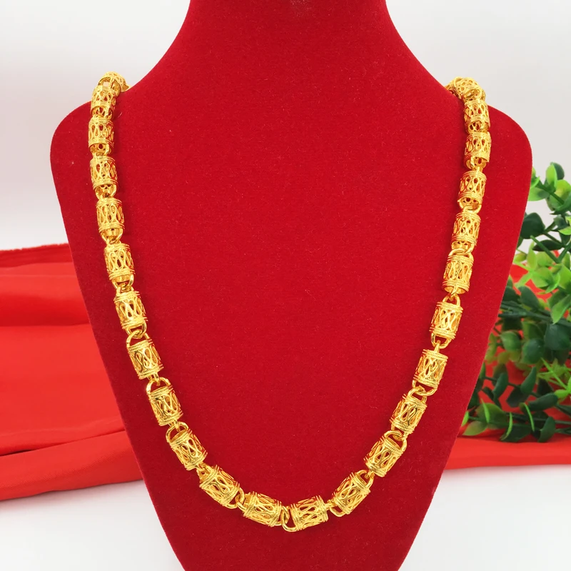 Cool Mens Hollow Lantern Chain Necklace 18K Gold Plated Geometry Column Punk Hip Hop Male Boys Necklace Metal Copper Jewelry
Cool Mens Hollow Lantern Chain Necklace 18K Gold Plated Geometry Column Punk Hip Hop Male Boys Necklace Metal Copper Jewelry
