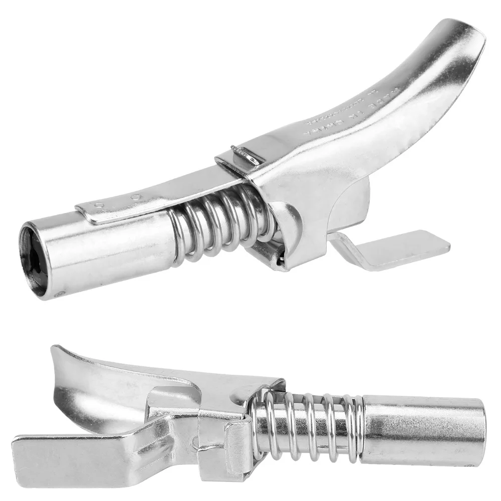 Grease Gun Coupler Hose Kit Grease Gun Adapter Coupling End Fitting 1/8” NPT SAE & Metric Zerk Fitting Quick Lock On Release
Grease Gun Coupler Hose Kit Grease Gun Adapter Coupling End Fitting 1/8” NPT SAE & Metric Zerk Fitting Quick Lock On Release