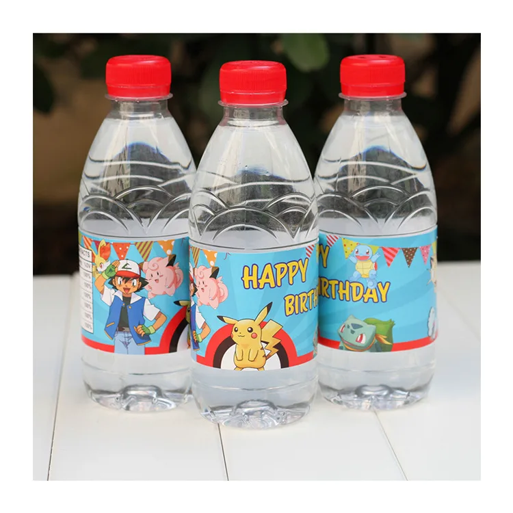 6PCS Happy Birthday Pokemon Pikachu Water Bottle Label Baby Shower Water Bottle Stickers Party Kids Decoration
6PCS Happy Birthday Pokemon Pikachu Water Bottle Label Baby Shower Water Bottle Stickers Party Kids Decoration