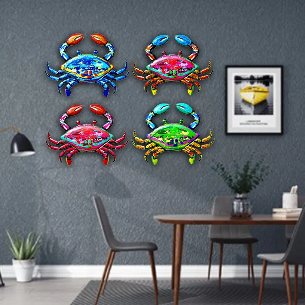 Home Wall Hanging Ornament Metal Crab Sculpture Figurine Indoor Outdoor Living Room Garden Decoration
Home Wall Hanging Ornament Metal Crab Sculpture Figurine Indoor Outdoor Living Room Garden Decoration