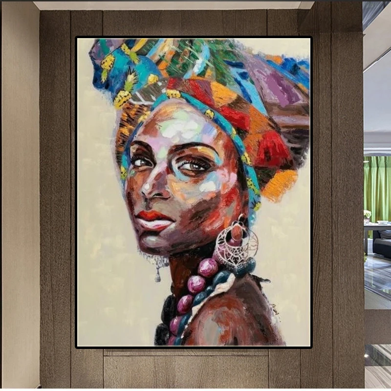 Nordic art graffiti painting African black girl canvas abstract painting posters and prints home wall background wall decoration
Nordic art graffiti painting African black girl canvas abstract painting posters and prints home wall background wall decoration