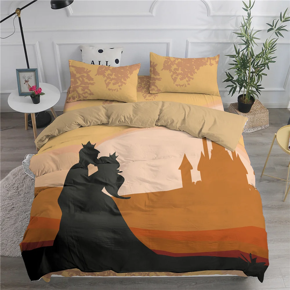 Prince Princess Printed Home Textiles Cartoon Bedding Set Customizable Bedclothes With Pillowcase Duvet Cover Soft Bedroom 3Pcs 
Prince Princess Printed Home Textiles Cartoon Bedding Set Customizable Bedclothes With Pillowcase Duvet Cover Soft Bedroom 3Pcs