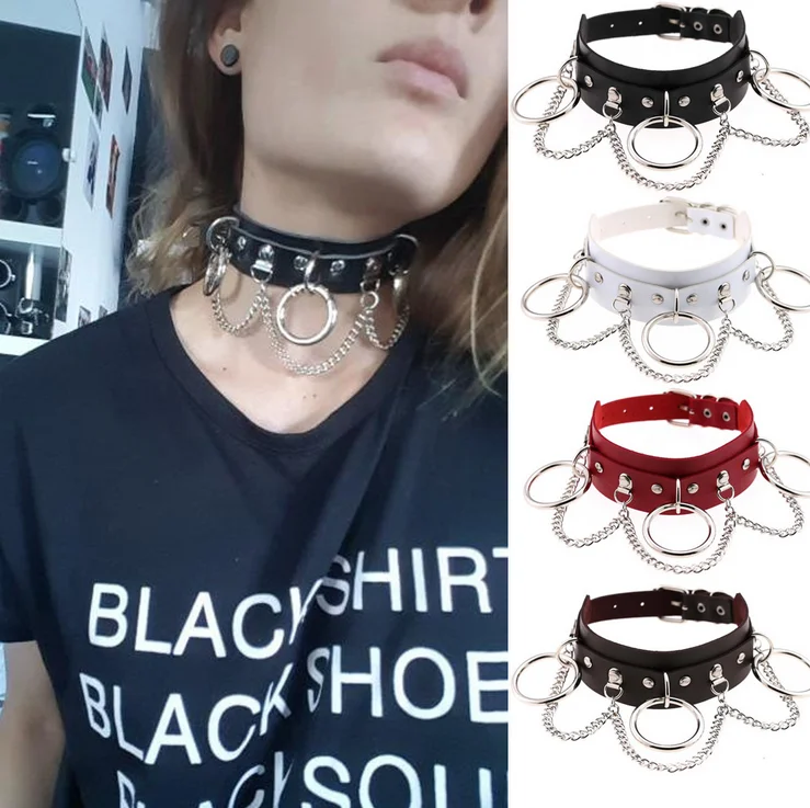 DAILOU PU Leather Choker Female Collar Women Goth Punk Chain Harajuku Necklace Sexy Vegan Chocker Festival Girls Gothic Jewelry
DAILOU PU Leather Choker Female Collar Women Goth Punk Chain Harajuku Necklace Sexy Vegan Chocker Festival Girls Gothic Jewelry