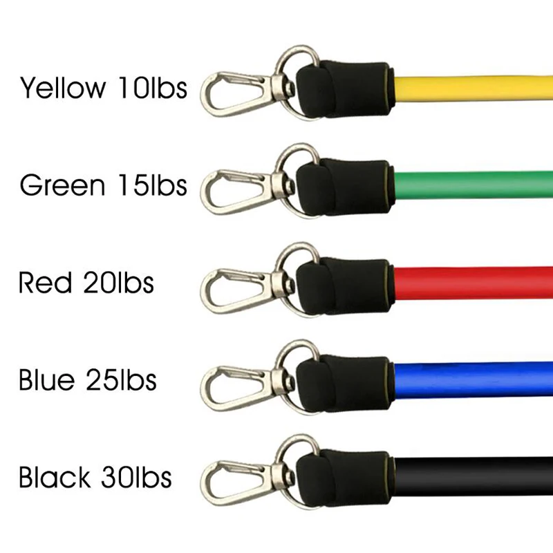 11 Pcs Resistance Bands Set Fitness Bands Resistance Gym Equipment Exercise Bands Pull Rope Fitness Elastic Training Expander
11 Pcs Resistance Bands Set Fitness Bands Resistance Gym Equipment Exercise Bands Pull Rope Fitness Elastic Training Expander