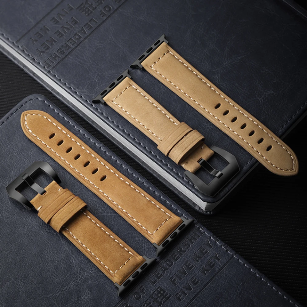 Crazy Horse Leather Strap For Apple Watch 6 5 4 3 2 Band 44mm 40mm Correa Watchband Bracelet iWatch Series 8/7 Straps 45mm 41mm
Crazy Horse Leather Strap For Apple Watch 6 5 4 3 2 Band 44mm 40mm Correa Watchband Bracelet iWatch Series 8/7 Straps 45mm 41mm