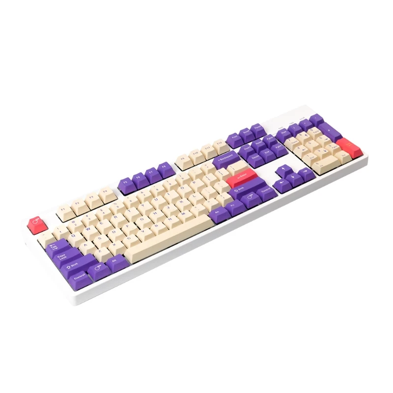128 Keys 5-Side Dye Sub Keycap Thick PBT Keycaps Set GMK Profile Plum Theme For MX Switches Mechanical Keyboard
128 Keys 5-Side Dye Sub Keycap Thick PBT Keycaps Set GMK Profile Plum Theme For MX Switches Mechanical Keyboard