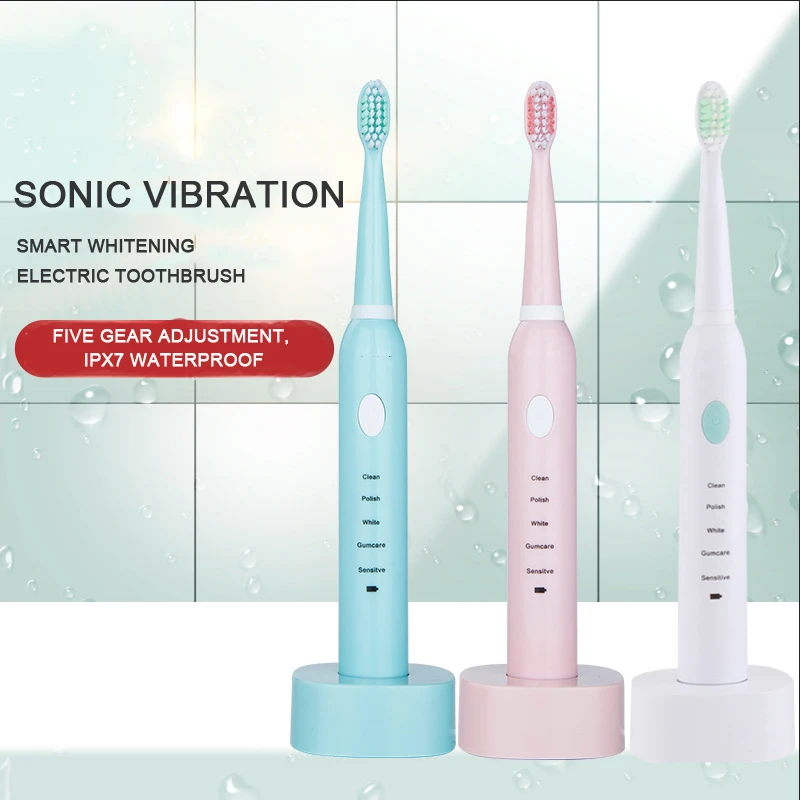 Sonic Electric Toothbrush Adult Timer Brush 5 Mode USB Charger Rechargeable Tooth Brushes Replacement Heads
Sonic Electric Toothbrush Adult Timer Brush 5 Mode USB Charger Rechargeable Tooth Brushes Replacement Heads