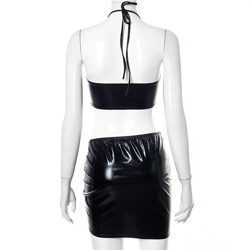 Balck Sexy Drawstring Hollow Out Skirt Set Women Summer 2021 Sleeveless Backless Halter Bandage Bodycon Party Club Mini Dresses
Balck Sexy Drawstring Hollow Out Skirt Set Women Summer 2021 Sleeveless Backless Halter Bandage Bodycon Party Club Mini Dresses