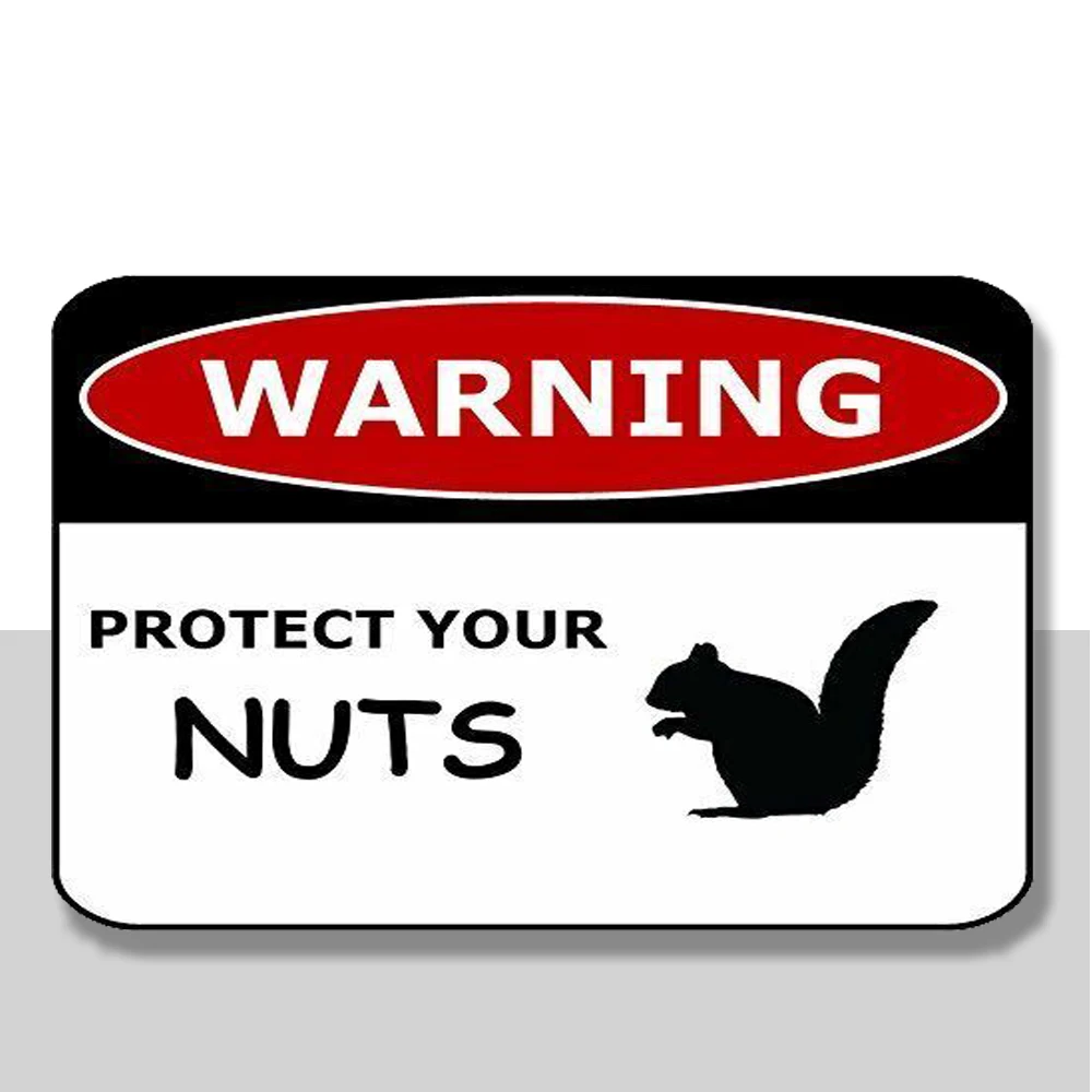 Предупреждающий знак Защитите ваши гайки 12 дюймов на 8 дюймов ламинированный Забавный знак
Предупреждающий знак Защитите ваши гайки 12 дюймов на 8 дюймов ламинированный Забавный знак