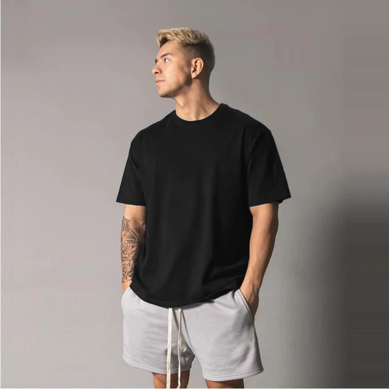 Men's Oversized T shirt Solid Color Gym Clothing Bodybuilding Fitness Loose Sportswear T-shirt Streetwear Hip-Hop Tshirt
Men's Oversized T shirt Solid Color Gym Clothing Bodybuilding Fitness Loose Sportswear T-shirt Streetwear Hip-Hop Tshirt
