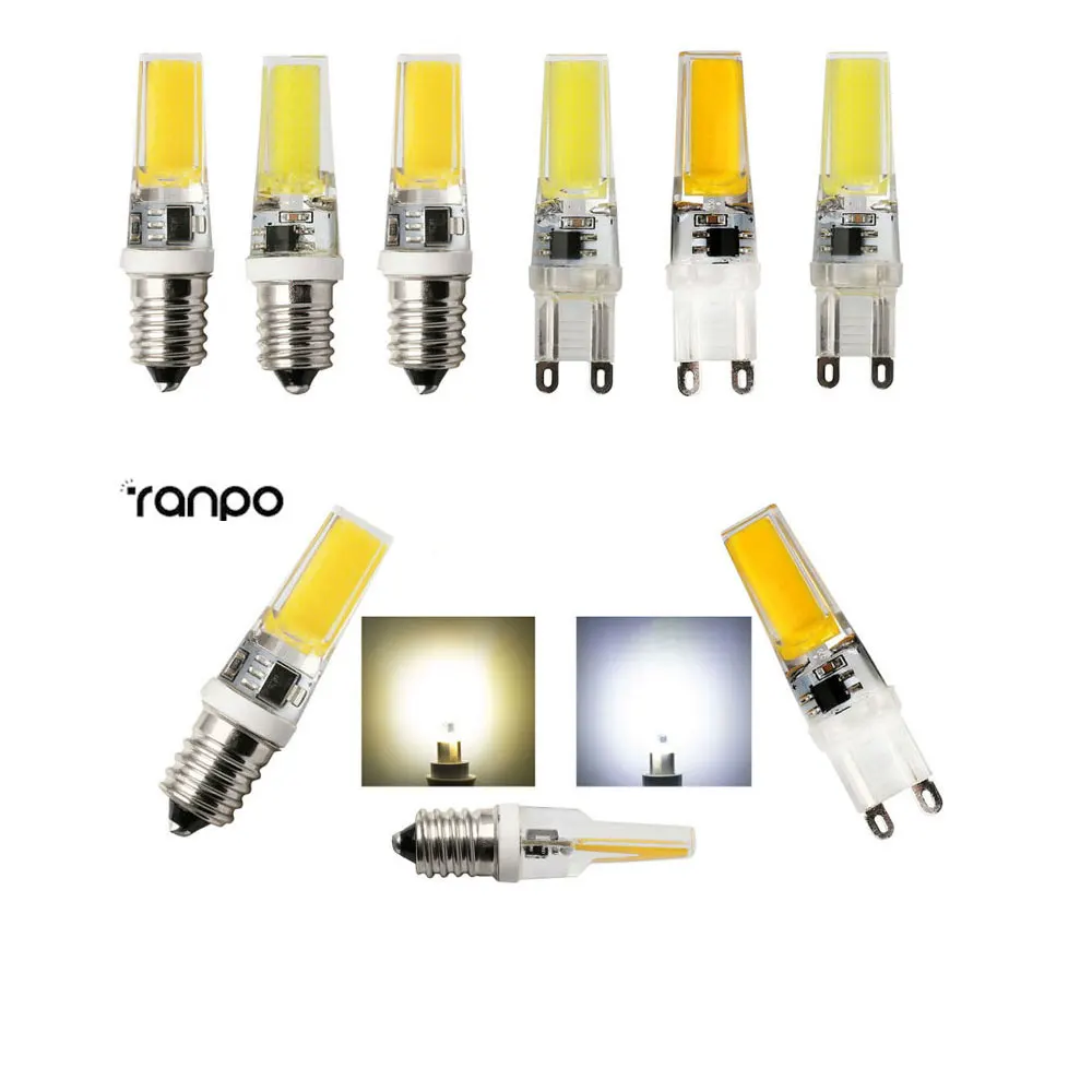 10Pcs/Lot Mini G9 E14 LED Lampada Dimmable Super Bright 220V 6W 9W COB LED Lights Silicone Crystal Lamps Cool/Warm White Bulb
10Pcs/Lot Mini G9 E14 LED Lampada Dimmable Super Bright 220V 6W 9W COB LED Lights Silicone Crystal Lamps Cool/Warm White Bulb