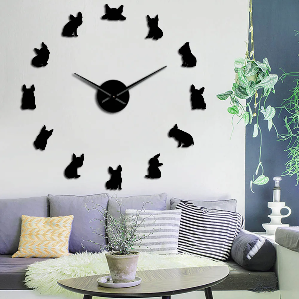 French Bulldog Dog Size Adjustable 3D DIY Acylic Wall Clock Pet Shop Decor Mirrors Surface Wall Sticker Clock Watch
French Bulldog Dog Size Adjustable 3D DIY Acylic Wall Clock Pet Shop Decor Mirrors Surface Wall Sticker Clock Watch