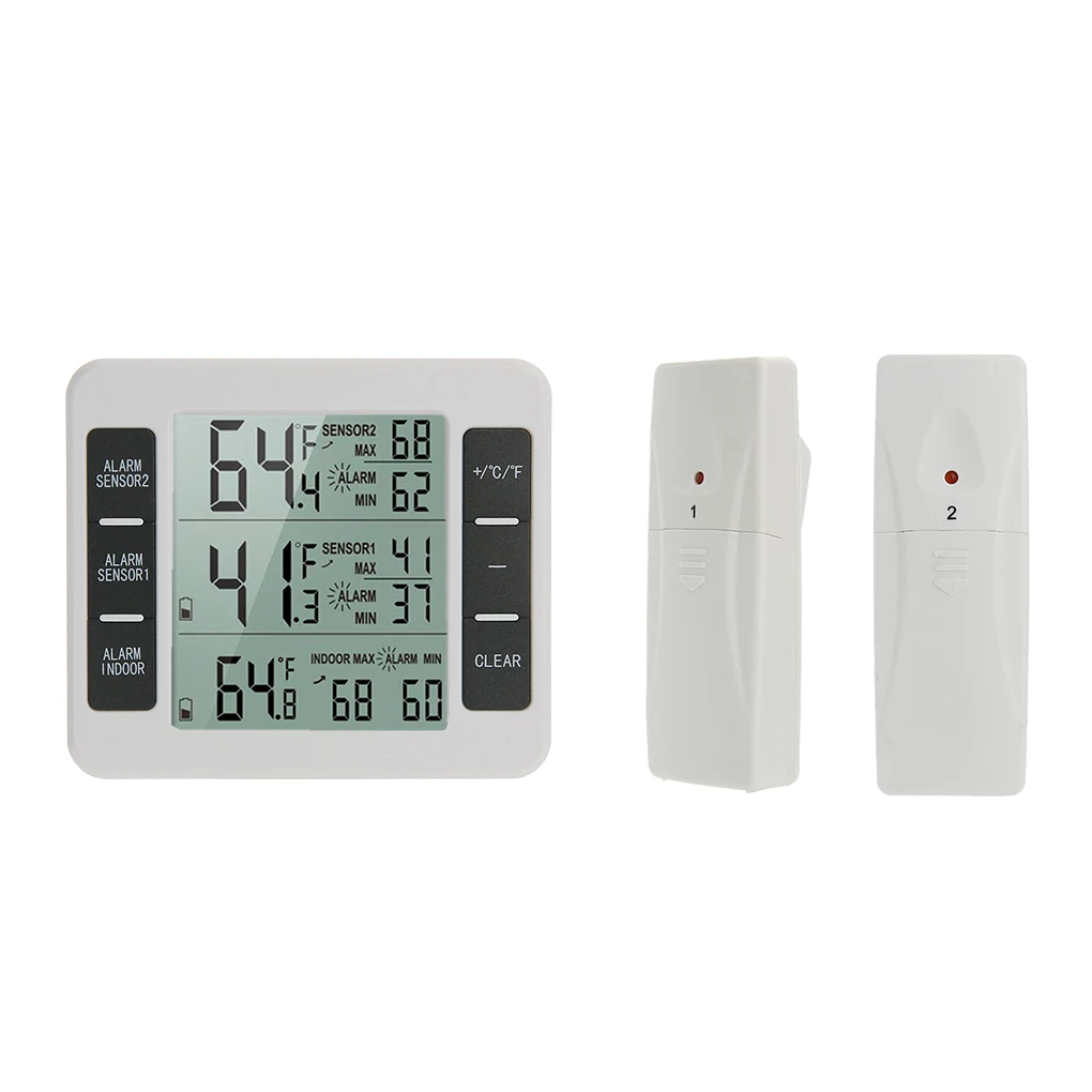 

Home Wireless Indoor Outdoor Thermometers Electronic Refrigerator Thermometer Temperature Measuring Device