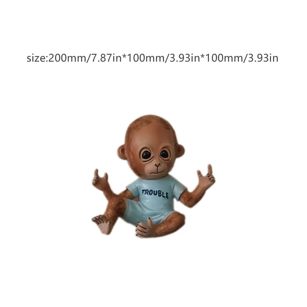1 Pcs 20cm Cute Little Monkey Doll Resin High Density No Odor Fine Workmanship Long Lasting Bedroom Family Desk
1 Pcs 20cm Cute Little Monkey Doll Resin High Density No Odor Fine Workmanship Long Lasting Bedroom Family Desk