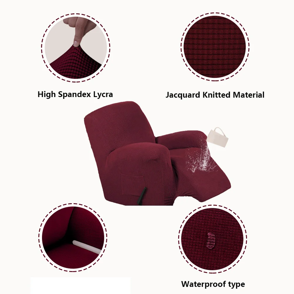 New Modern Splash Proof Stretch Recliner Cover Jacquard Fabric Arm Chair Cover Dust-proof Slipcover Furniture Protector Case
New Modern Splash Proof Stretch Recliner Cover Jacquard Fabric Arm Chair Cover Dust-proof Slipcover Furniture Protector Case