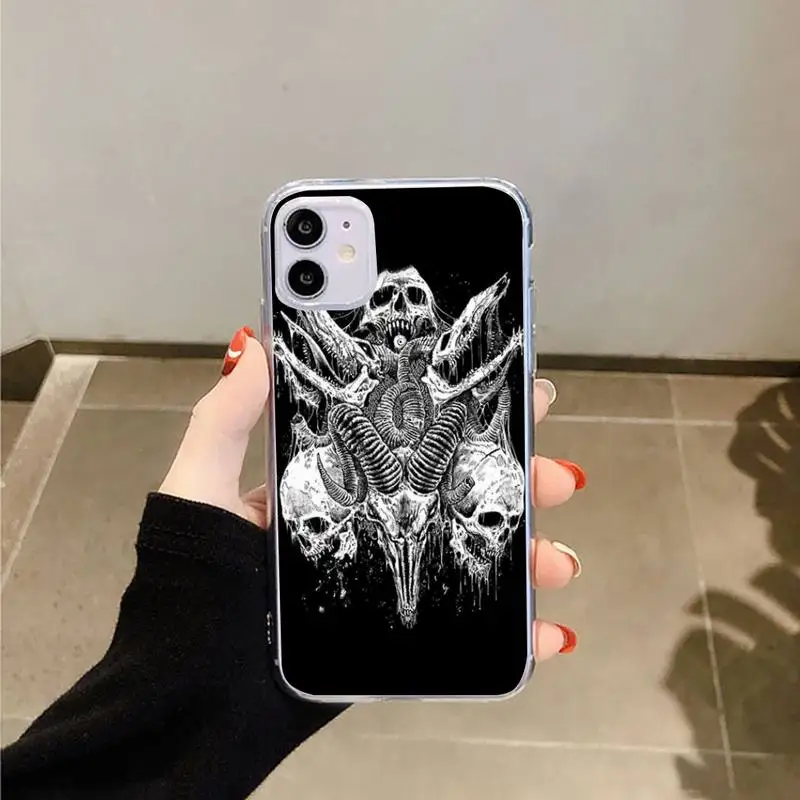 Pentagram 666 Demonic Satanic Phone Cases Transparent for iPhone 6 7 8 11 12 s mini pro X XS XR MAX Plus
Pentagram 666 Demonic Satanic Phone Cases Transparent for iPhone 6 7 8 11 12 s mini pro X XS XR MAX Plus