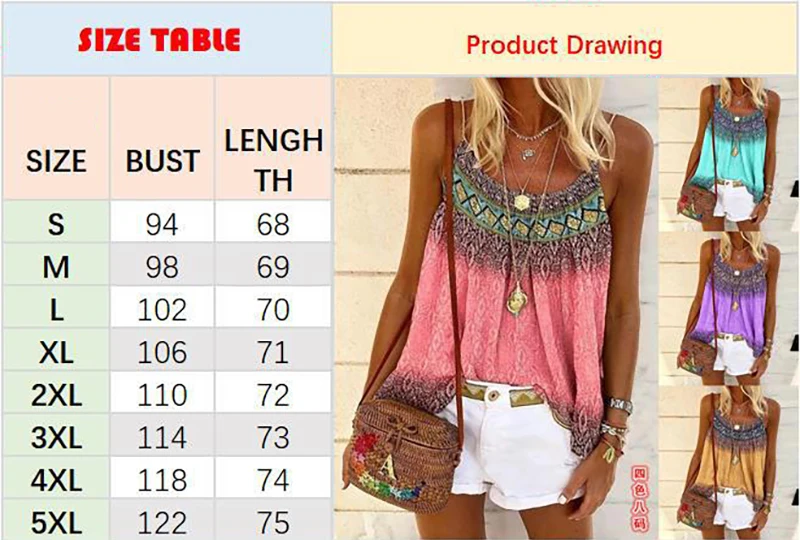 Summer Loose Round Neck Sling Print Vest T-Shirt Casual Sleeveless Shirt Women's Clothing Sexy Tanks Top Streetwear Vests
Summer Loose Round Neck Sling Print Vest T-Shirt Casual Sleeveless Shirt Women's Clothing Sexy Tanks Top Streetwear Vests