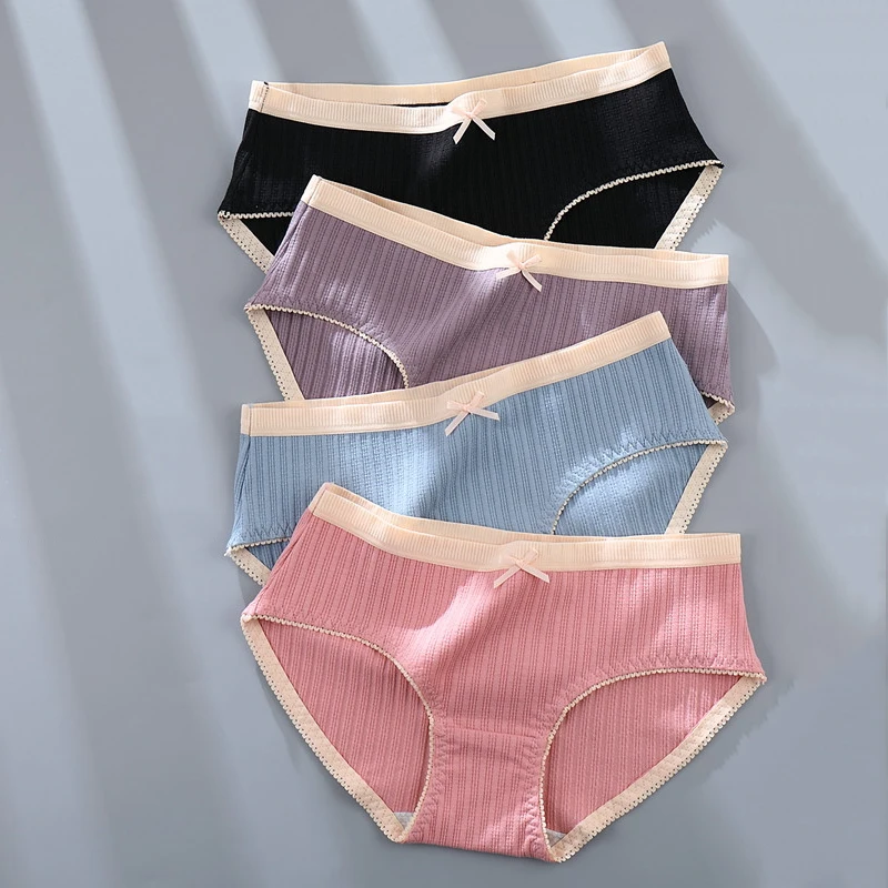 Cotton Women Panties Antibacterial Briefs Sexy Underwear Girls Solid Color Lingerie Mid Waist Panty Set 3 Pcs/lot Dropshipping
Cotton Women Panties Antibacterial Briefs Sexy Underwear Girls Solid Color Lingerie Mid Waist Panty Set 3 Pcs/lot Dropshipping