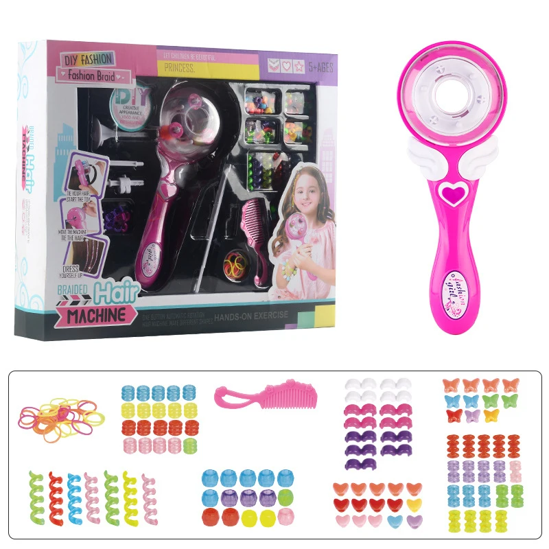 Girl's Electric Automatic Braided Hair Clip DIY Hair Weave Machine Set Hairstyle Tool Twist Braider Kids Hair Pretend Play Toy
Girl's Electric Automatic Braided Hair Clip DIY Hair Weave Machine Set Hairstyle Tool Twist Braider Kids Hair Pretend Play Toy