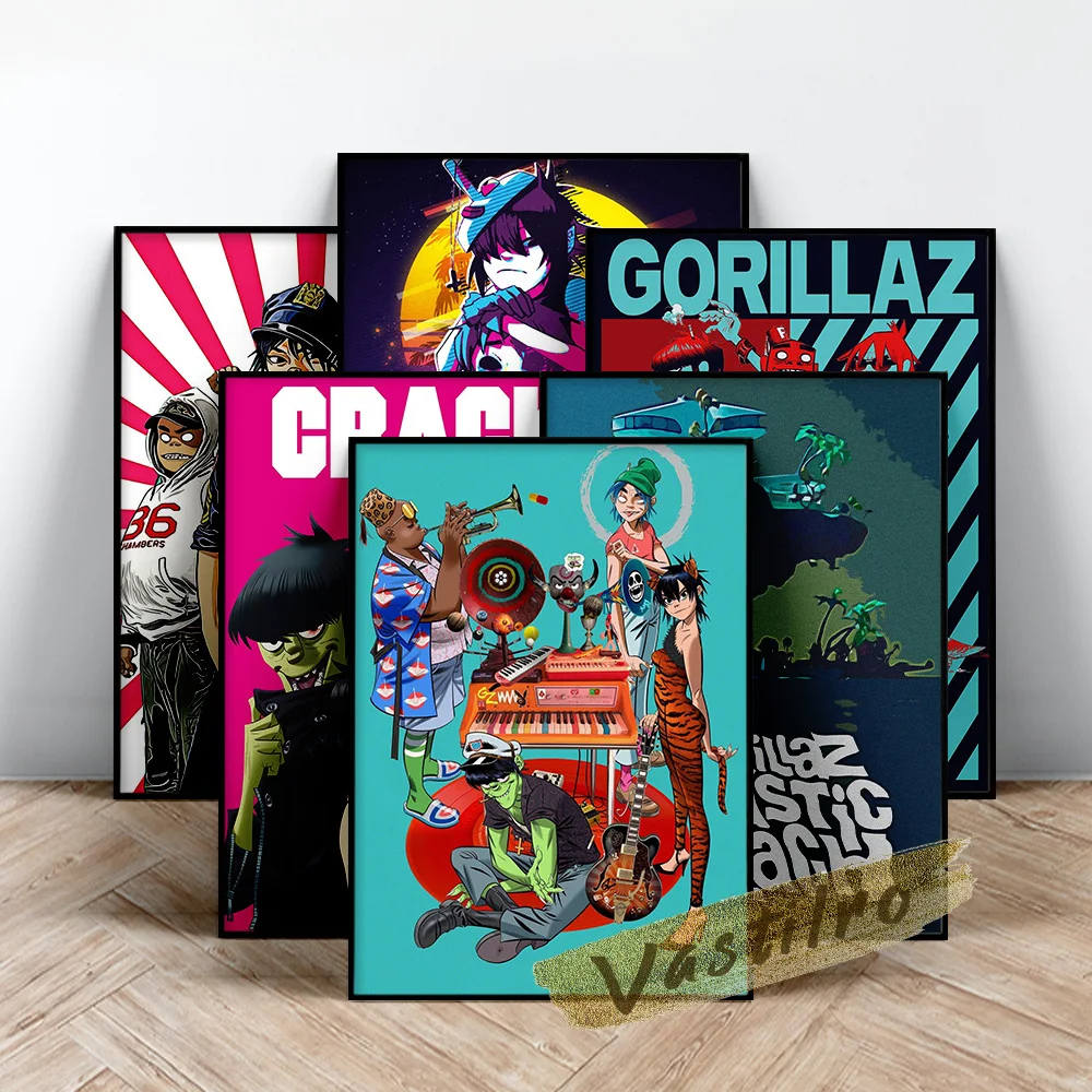 Gorillaz Poster, Virtual Band Wall Art, Cartoon Virtual Character 2d Noodle Russel Hobbs Murdoc Niccals Wall Picture, Fans Gift
Gorillaz Poster, Virtual Band Wall Art, Cartoon Virtual Character 2d Noodle Russel Hobbs Murdoc Niccals Wall Picture, Fans Gift