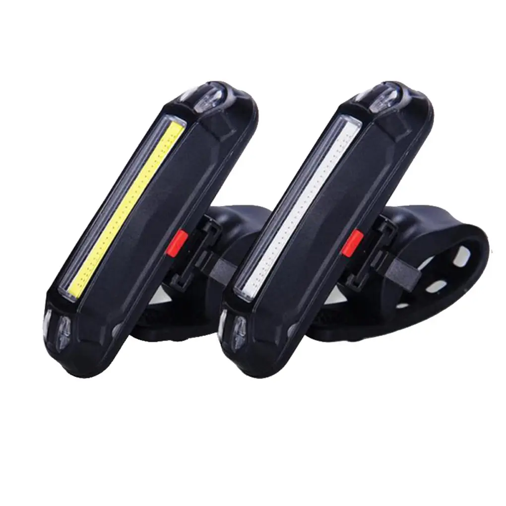 2 Pieces LED Bike Tail Lamp Multi Modes Cycling Warning Light Waterproof USB Rechargeable Rear Light, Red White Light
2 Pieces LED Bike Tail Lamp Multi Modes Cycling Warning Light Waterproof USB Rechargeable Rear Light, Red White Light