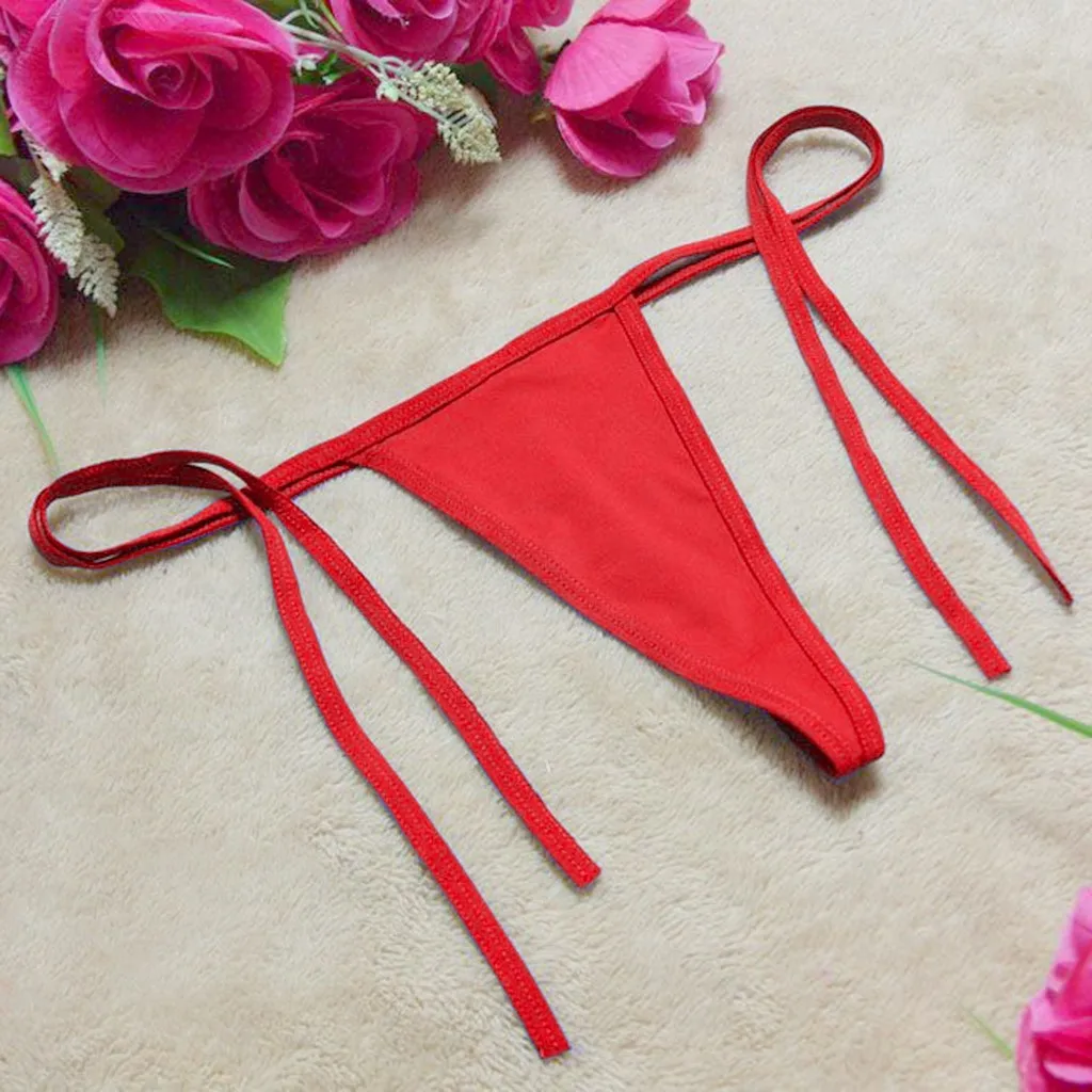 C-string женские Пикантные мини шортики нижнее белье трусики-стринги Babydoll Повязки