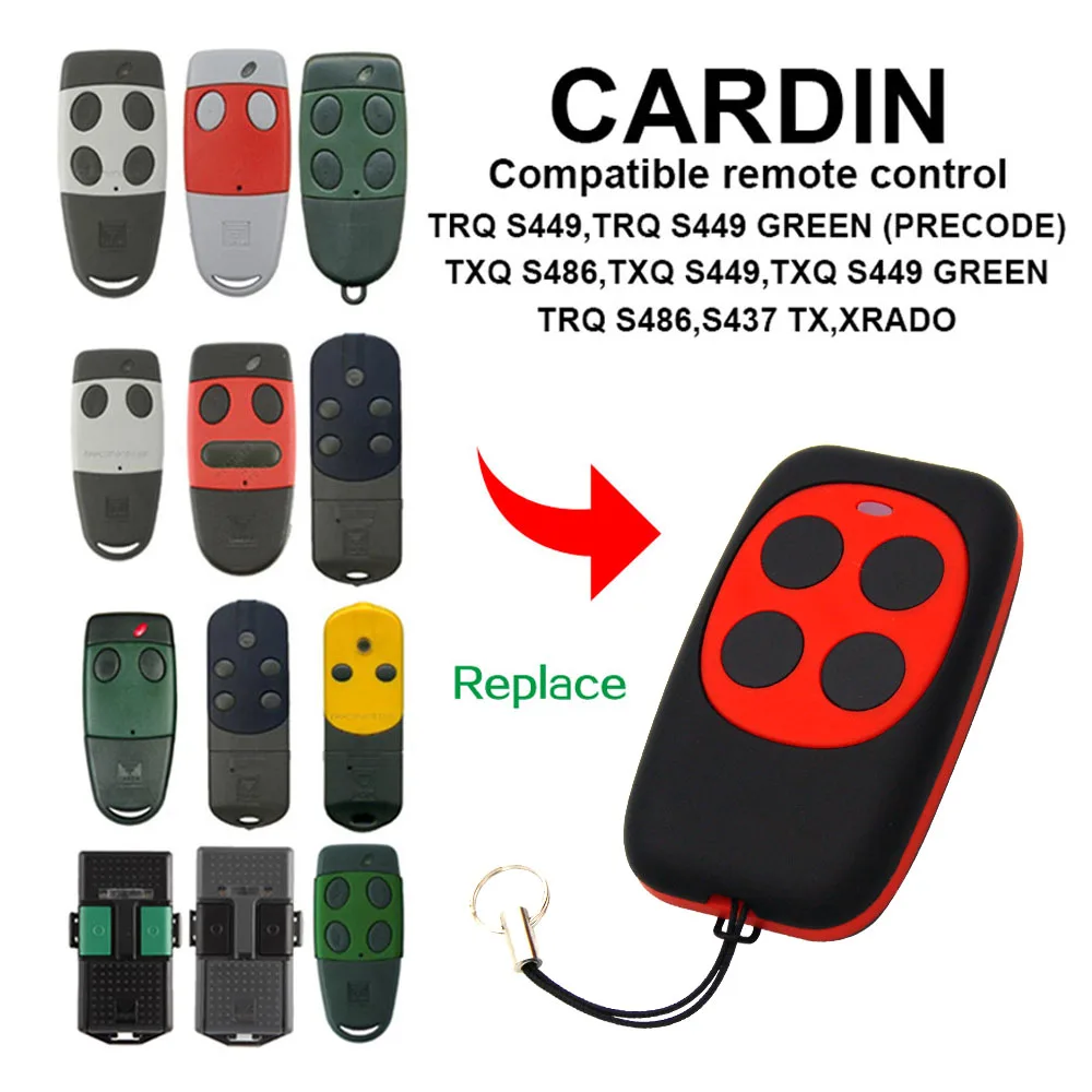 CARDIN TRQ S499 S486 GREEN TXQ S449 S437 TX XRADO пульт дистанционного управления 433 МГц 868