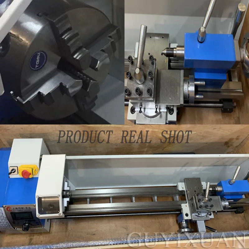Mini Metal Lathe Machine Extended Bench Lathe Brushless Motor Lathe DIY 220V Stainless Steel 750W Household Rotary Tool
Mini Metal Lathe Machine Extended Bench Lathe Brushless Motor Lathe DIY 220V Stainless Steel 750W Household Rotary Tool