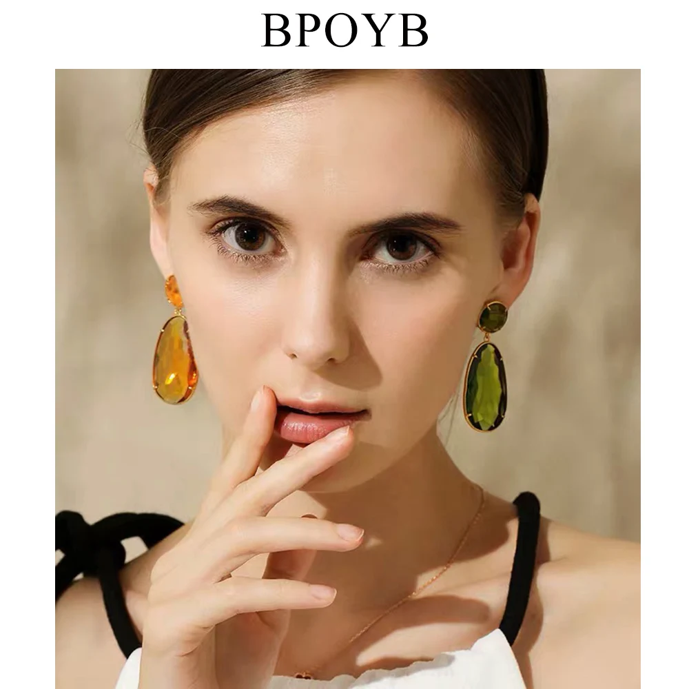 Серьги подвески BPOYB женские брендовые Роскошные элегантные Висячие Ювелирные