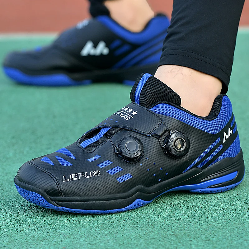 2021 Good Quality Badminton Training Woman Split Leather Big Boy Table Tennis Shoes Blue Quick Lacing Mens Badminton Trainers
2021 Good Quality Badminton Training Woman Split Leather Big Boy Table Tennis Shoes Blue Quick Lacing Mens Badminton Trainers