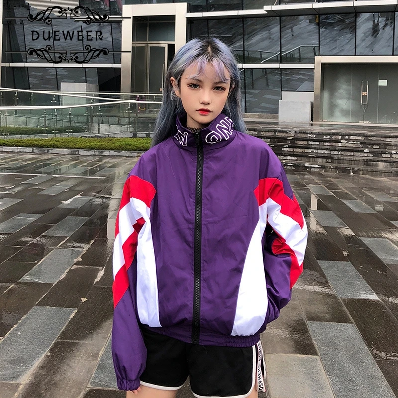 DUEWEER Jackets Womens Letter Printed Stand Loose Simple Korean Style Chic Zipper Harajuku All-match Hip Hop Women Jacket Coat
DUEWEER Jackets Womens Letter Printed Stand Loose Simple Korean Style Chic Zipper Harajuku All-match Hip Hop Women Jacket Coat