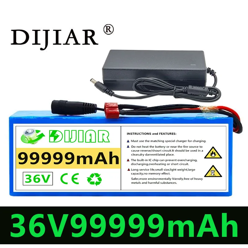 36V battery pack 10S4P 1000W high power battery 42V99999mAh Ebike electric bicycle BMS+2 charger
36V battery pack 10S4P 1000W high power battery 42V99999mAh Ebike electric bicycle BMS+2 charger