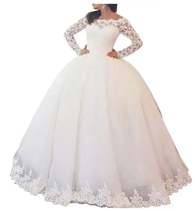 2020 New Gorgesous Long Sleeves Ball Gown Lace Wedding dress Bridal Gown Celebrity Luxury wedding dress
2020 New Gorgesous Long Sleeves Ball Gown Lace Wedding dress Bridal Gown Celebrity Luxury wedding dress