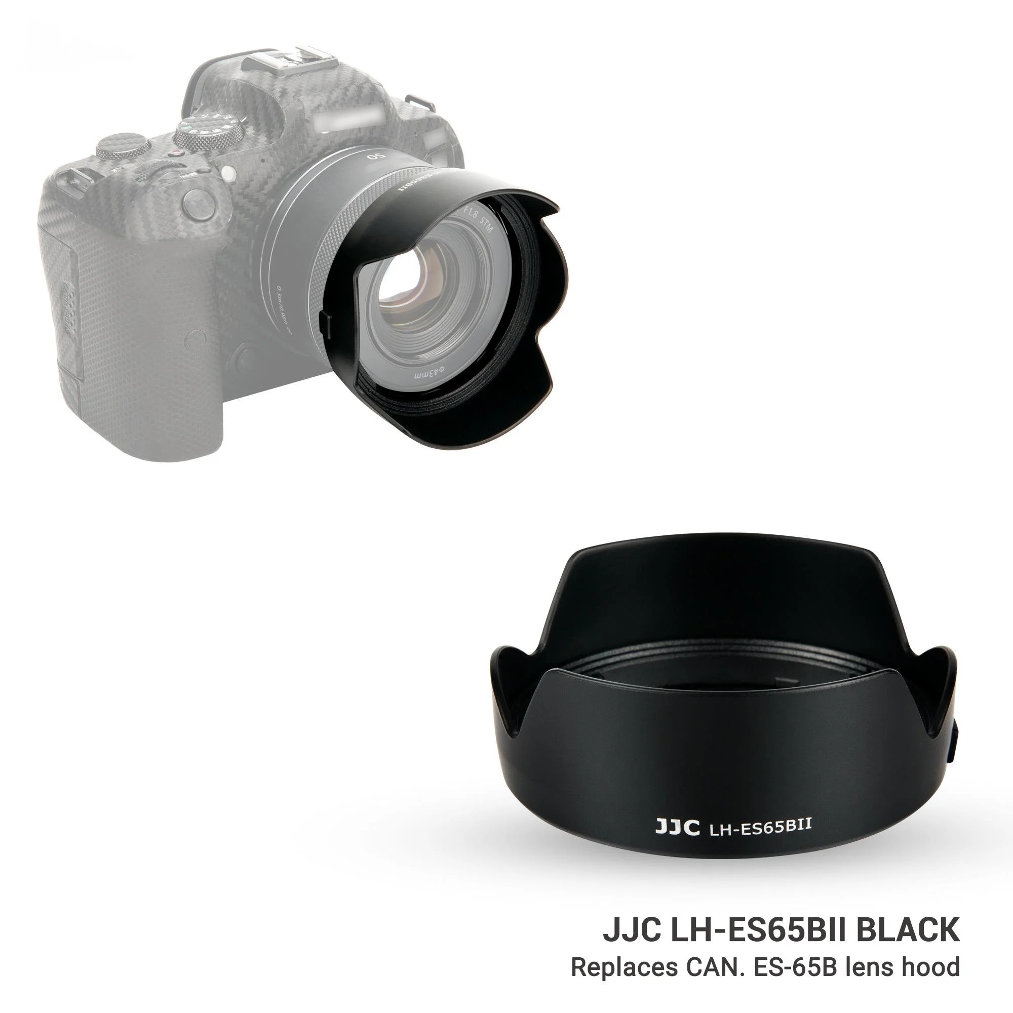

Для JJC-зонтик Реверсивный Цветочный аксессуары совместимый с Canon RF 50 мм F1.8 STM, для EOS R6 Ra R RP R5 C70,