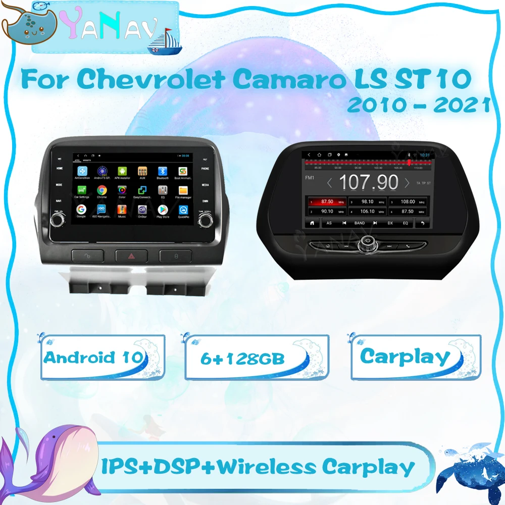 128GB Car Multimedia Radio Player For Chevrolet Camaro LS ST10 2010-2021 Android 10 Auto Carplay Audio GPS Navigation Head Unit
128GB Car Multimedia Radio Player For Chevrolet Camaro LS ST10 2010-2021 Android 10 Auto Carplay Audio GPS Navigation Head Unit