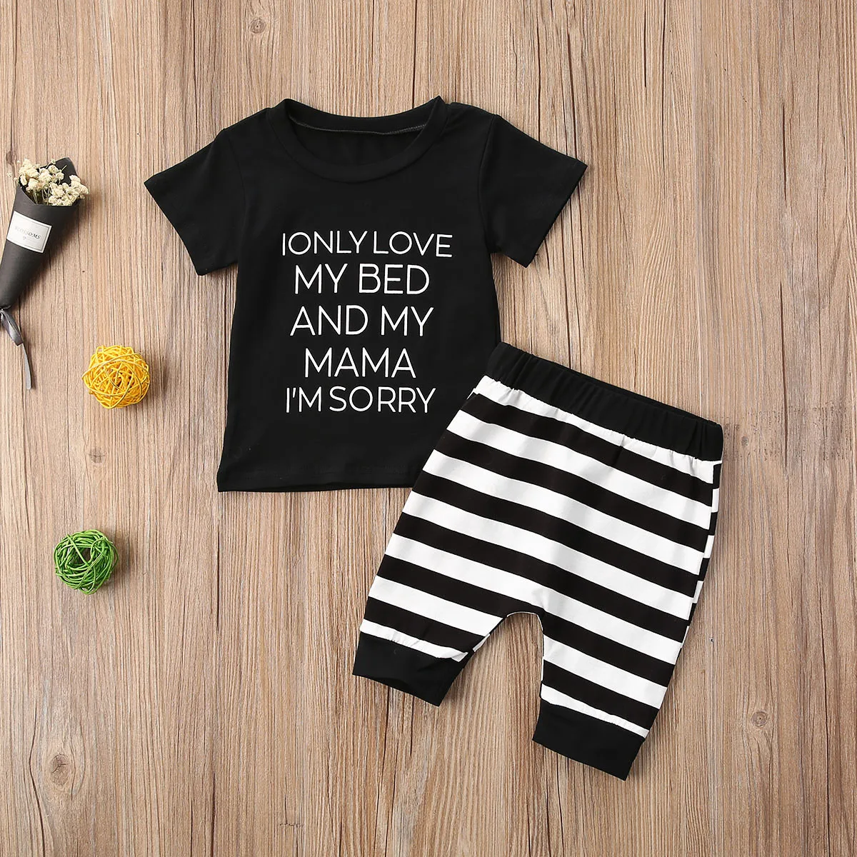 3M-3Years Toddler infant baby boy clothes letter printed short sleeve T-Shirt Tops+Striped Pants 2pcs outfits set
3M-3Years Toddler infant baby boy clothes letter printed short sleeve T-Shirt Tops+Striped Pants 2pcs outfits set