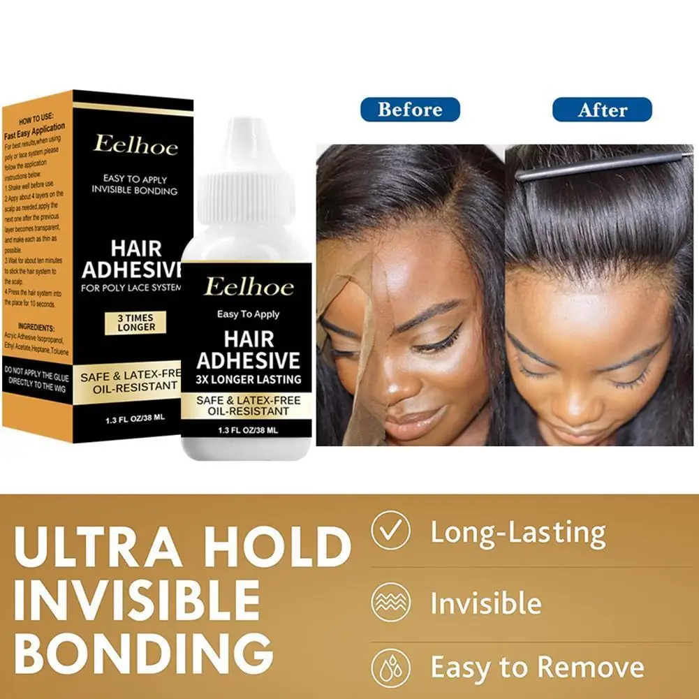 38ml Lace Front Wig Glue Hair For Strong Fixation Invisible Wig Gel
38ml Lace Front Wig Glue Hair For Strong Fixation Invisible Wig Gel