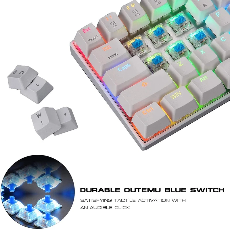 MOTOSPEED 60% Mechanical Gaming Keyboard with Blue Switch 61 Keys RGB Backlit Wired Gaming Keyboard for PC
MOTOSPEED 60% Mechanical Gaming Keyboard with Blue Switch 61 Keys RGB Backlit Wired Gaming Keyboard for PC