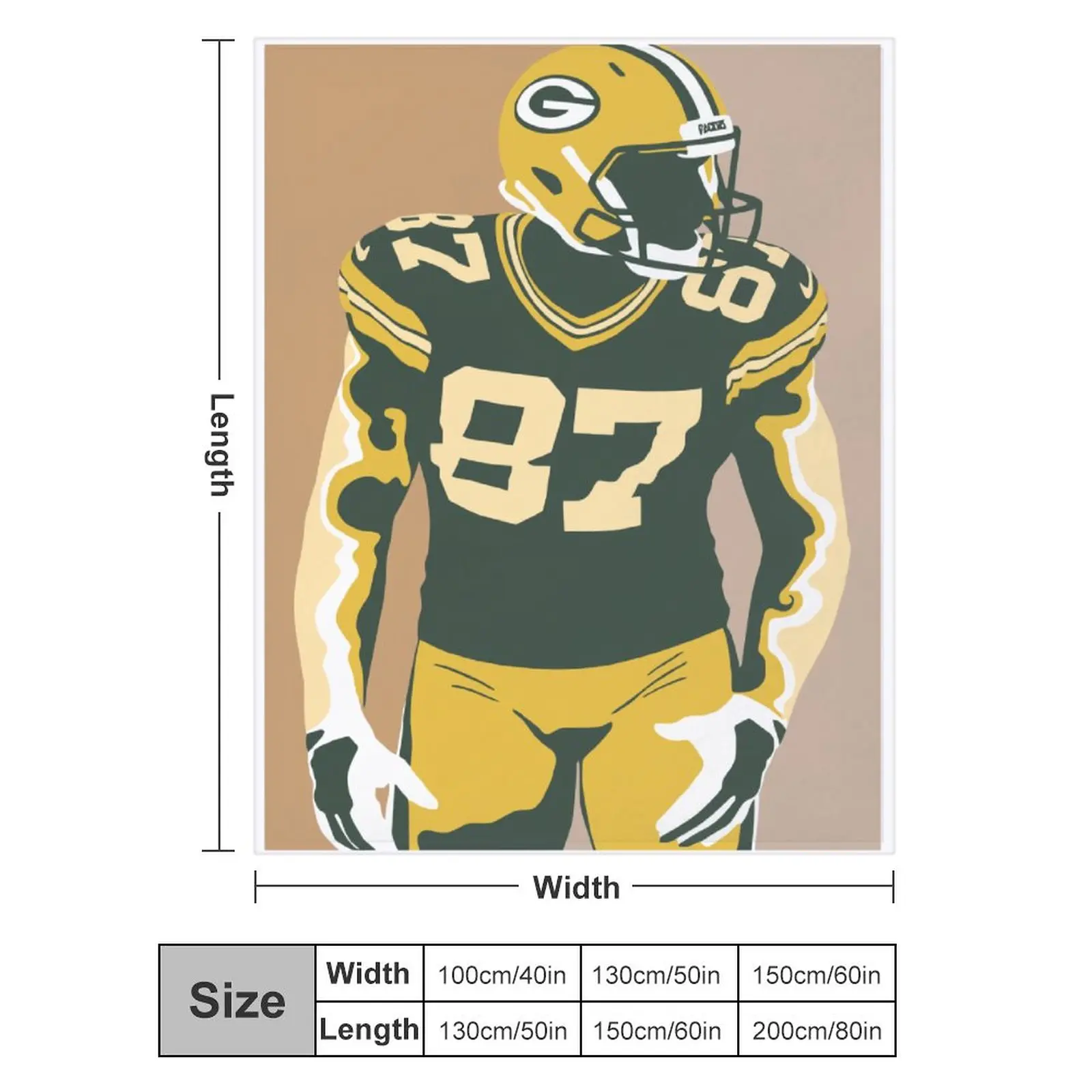 Blanket 87 Jordy Nelson Ultra Soft Micro Fleece Cozy Lightweight Microfiber Flannel All Season Living Room Bedroom Vertical
Blanket 87 Jordy Nelson Ultra Soft Micro Fleece Cozy Lightweight Microfiber Flannel All Season Living Room Bedroom Vertical