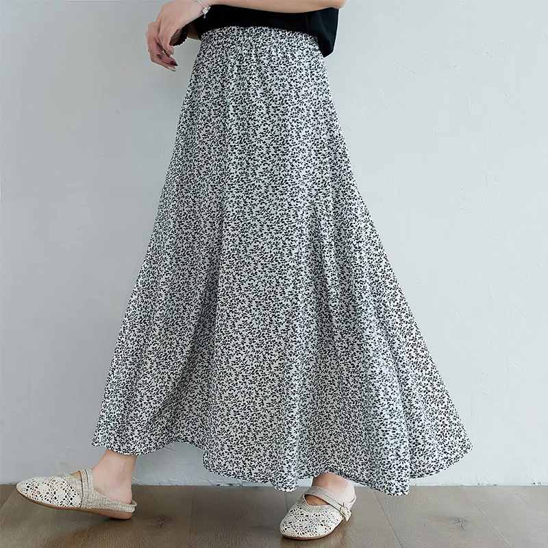 Summer Midi Skirt Female Casual High-Waisted Skirt Ladies Flowers Folds Gauze Long Women's Clothing 2021 Women Beach Sarong
Summer Midi Skirt Female Casual High-Waisted Skirt Ladies Flowers Folds Gauze Long Women's Clothing 2021 Women Beach Sarong