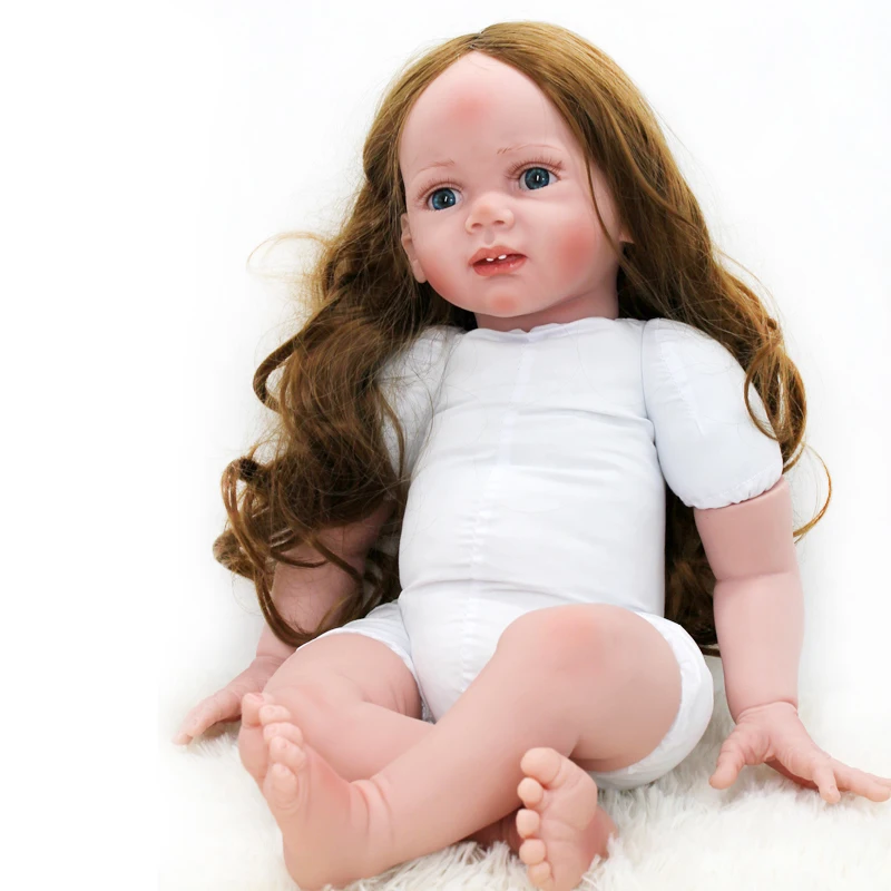 24 Inch 60cm Reborn Baby Doll Cute Girl Long Hair Blue Eyes Soft Cotton Body Rebirth Bebe Dolls Kids Playmates Children's Gifts
24 Inch 60cm Reborn Baby Doll Cute Girl Long Hair Blue Eyes Soft Cotton Body Rebirth Bebe Dolls Kids Playmates Children's Gifts