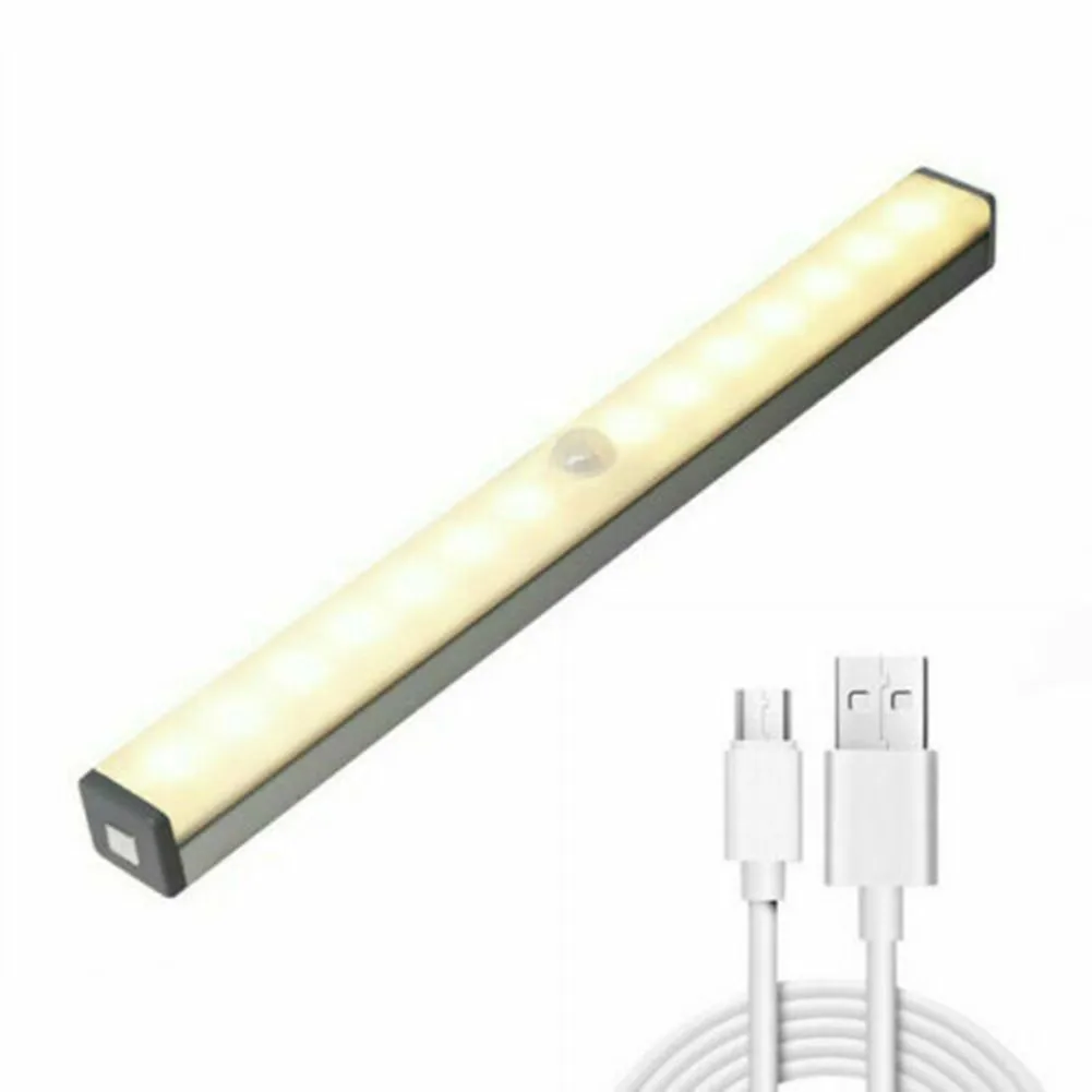 Wireless LED PIR Motion Sensor Closet Lights USB Rechargeable Light Strip Lamp Human Body Induction Cabinet Light Aisle
Wireless LED PIR Motion Sensor Closet Lights USB Rechargeable Light Strip Lamp Human Body Induction Cabinet Light Aisle