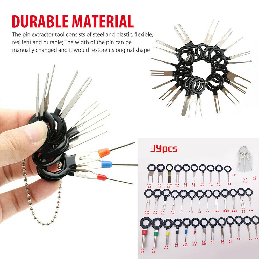 39PCS Wire Terminal Removal Tool Car Electrical Wiring Crimp Connector Pin Kit New And High Quality
39PCS Wire Terminal Removal Tool Car Electrical Wiring Crimp Connector Pin Kit New And High Quality
