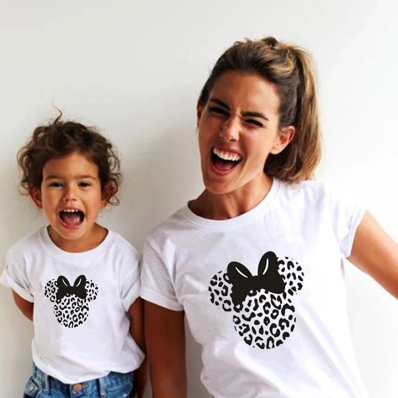 Leopard Print Family Matching Clothes Mommy and Me Clothes White T-shirt Mother and Daughter Clothes Family Look Top
Leopard Print Family Matching Clothes Mommy and Me Clothes White T-shirt Mother and Daughter Clothes Family Look Top