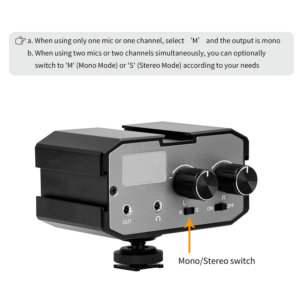 CoMica CVM-AX1Audio Mixer Adapter Universal Dual Channel 3.5mm Port Mixer Support Real-time Monitoring Mono/Stereo Output Switch
CoMica CVM-AX1Audio Mixer Adapter Universal Dual Channel 3.5mm Port Mixer Support Real-time Monitoring Mono/Stereo Output Switch
