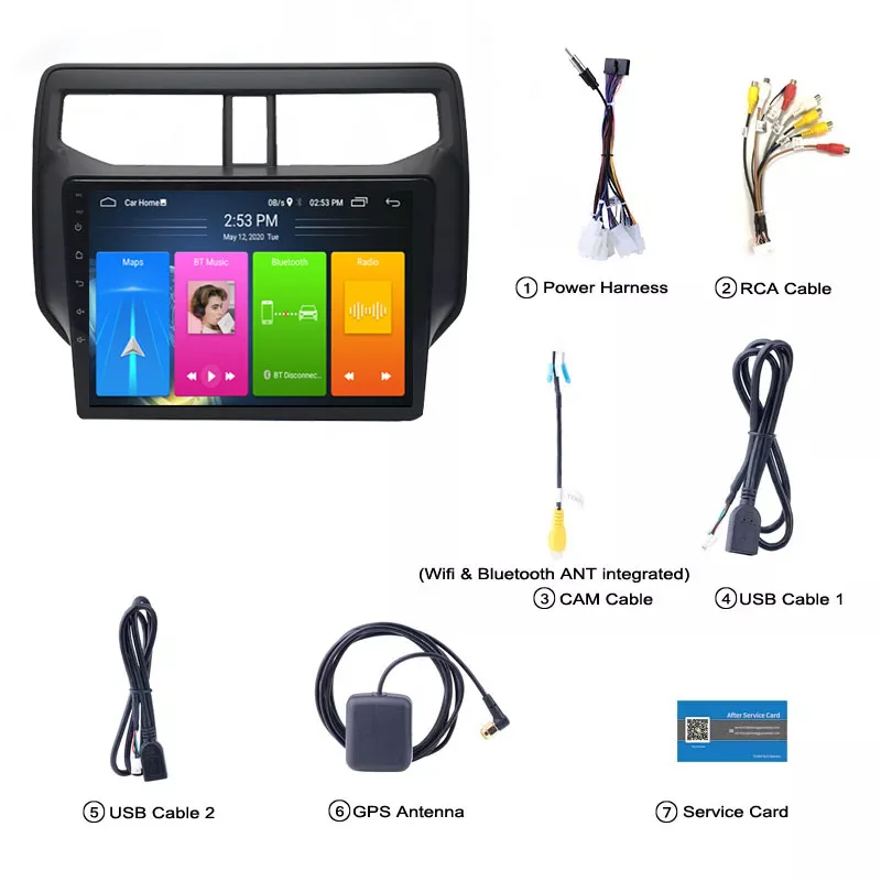 Wanqi Car GPS Radio Android 10.0 Player 9 inche for Toyota RUSH 2018-2019 4G Multimedia Radio Stereo 2 Din Support split screen
Wanqi Car GPS Radio Android 10.0 Player 9 inche for Toyota RUSH 2018-2019 4G Multimedia Radio Stereo 2 Din Support split screen