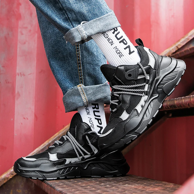 Fashion Breathable Running Sneakers Men Quality Dad Sneakers Mesh Waterproof Sport Shoes New Cushioning Running Shoes for Men
Fashion Breathable Running Sneakers Men Quality Dad Sneakers Mesh Waterproof Sport Shoes New Cushioning Running Shoes for Men