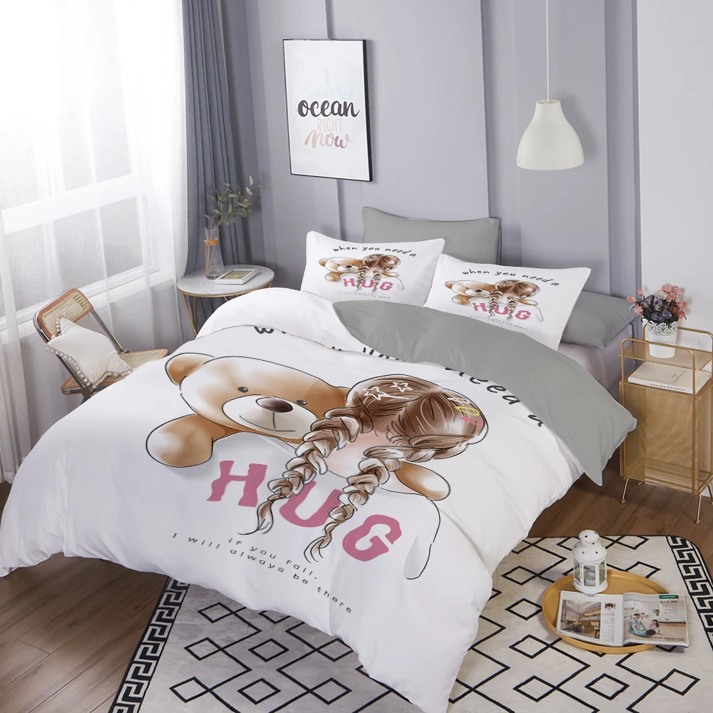 ZEIMON 2/3Pcs Cartoon 3D Bedding Set Kids Girls Cat White Blanket/Quilt/Duvet Cover Queen King Size And Pillowcase Bedclothes
ZEIMON 2/3Pcs Cartoon 3D Bedding Set Kids Girls Cat White Blanket/Quilt/Duvet Cover Queen King Size And Pillowcase Bedclothes